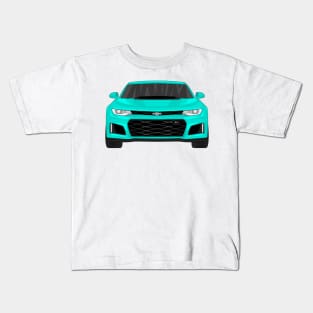 CAMARO TURQUOISE Kids T-Shirt